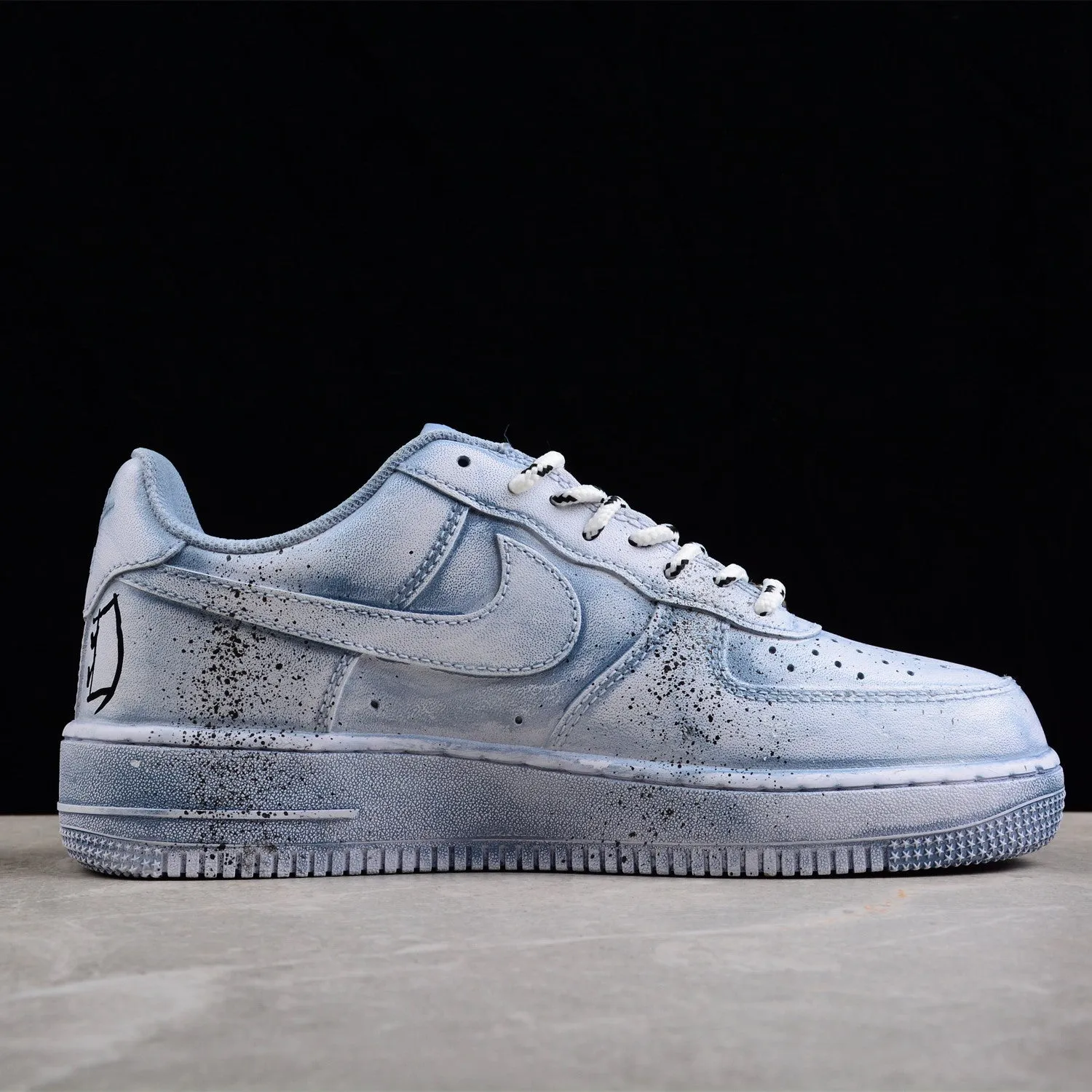 Drippy Custom Many Blue Chrome Hearts Air Force 1 | Parallel