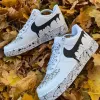 'Black Drip' Air Force 1 sold by Drippy Custom Many