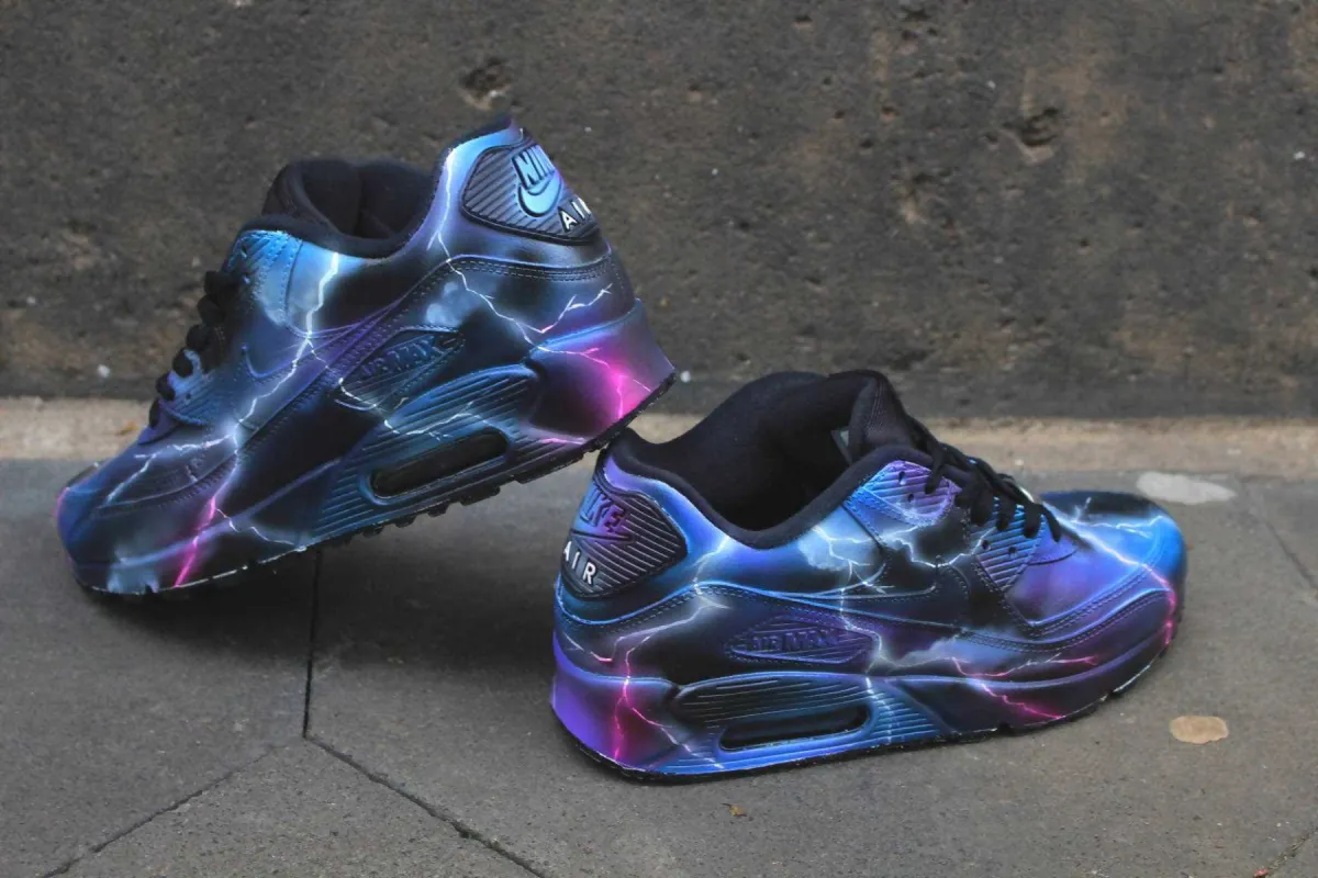 'Thunderstorm' Air Max 90 made by Drippy Custom Many