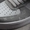 Royal Gray LV Nike Air Force 1 sold by Drippy Custom Many