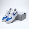 Blue Bandana Air Force 1 sold by Drippy Custom Many