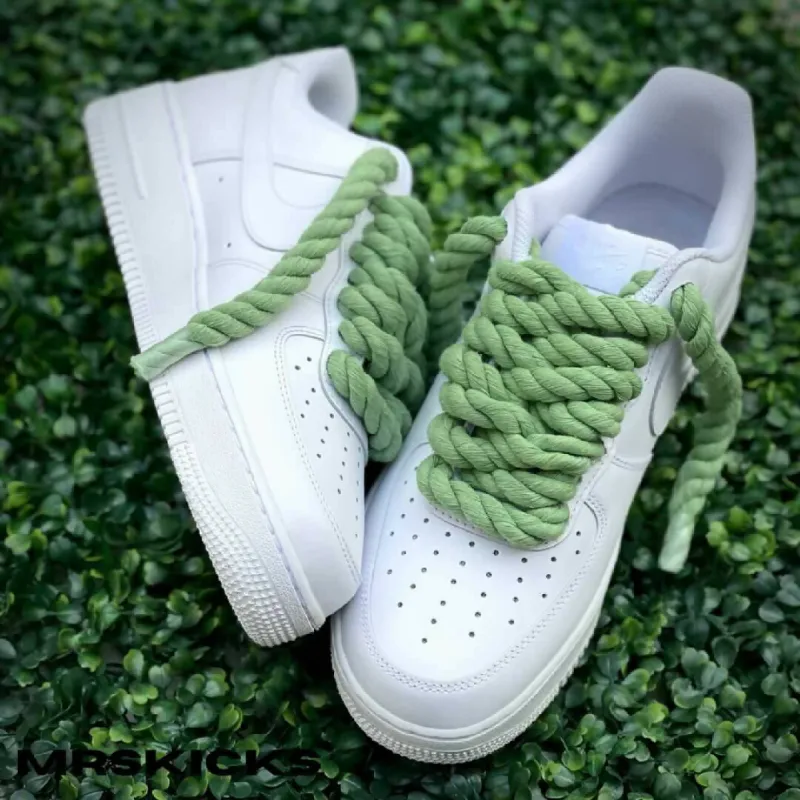 Green Rope Laces Air Force 1 sold by Drippy Custom Many