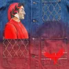 'Renaissance' Hand-Painted Denim Jacket sold by Drippy Custom Many