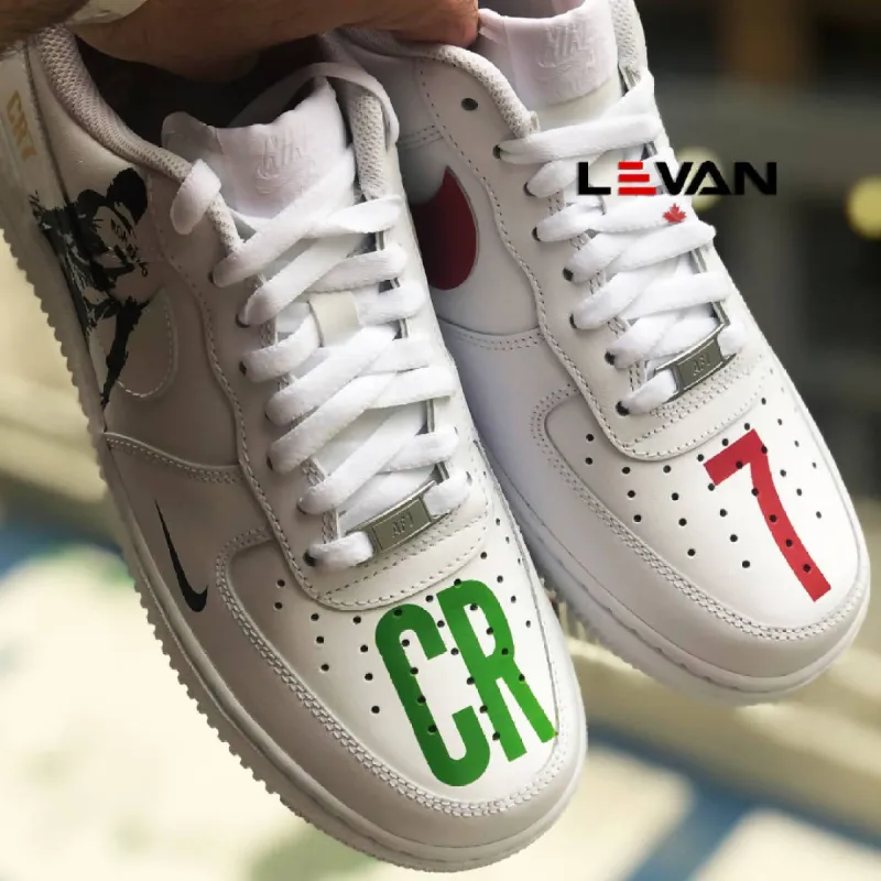 'Cristiano Ronaldo' Air Force 1 sold by Drippy Custom Many