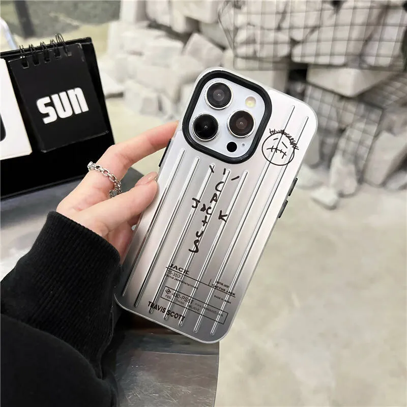 Cactus Jack Silver Suitcase IPhone Case sold by Drippy Custom Many product image thumbnail 2