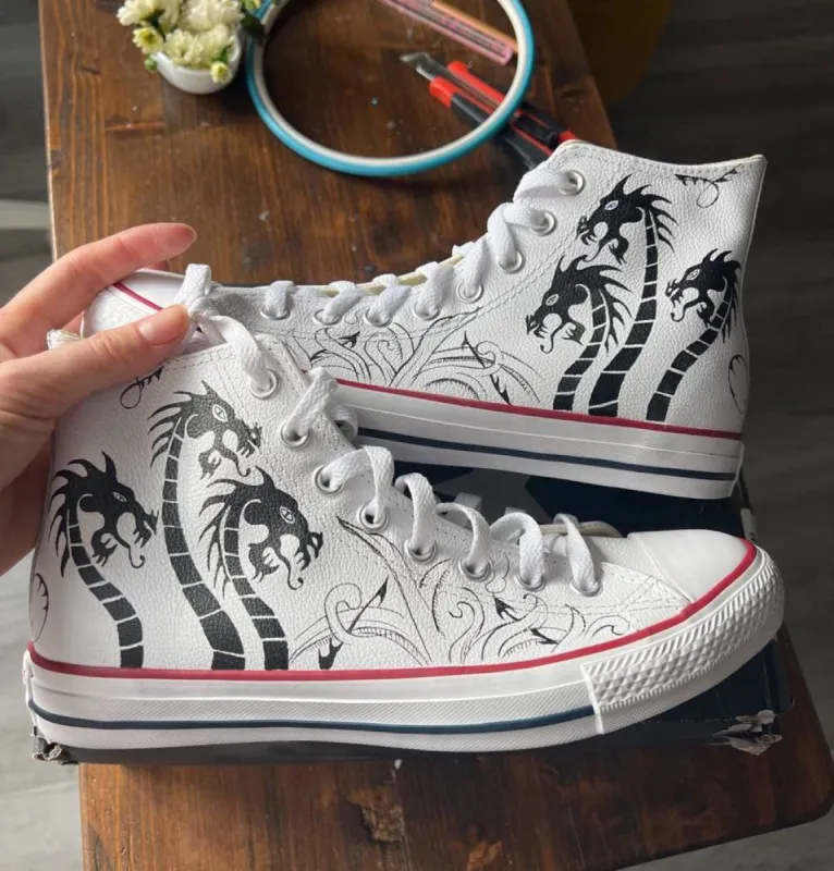 'Black Dragon' Сonverse All Star made by Drippy Custom Many