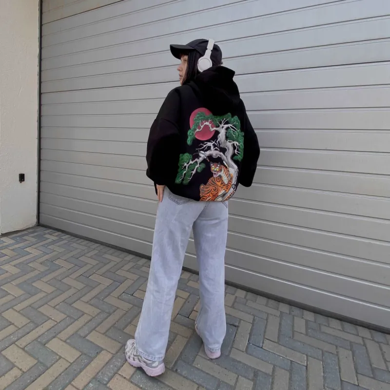 Chinese Tiger Threads Hoodie sold by Drippy Custom Many