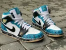 Aquatone LV Air Jordan 1 sold by Drippy Custom Many