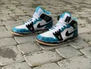 Aquatone LV Air Jordan 1 sold by Drippy Custom Many