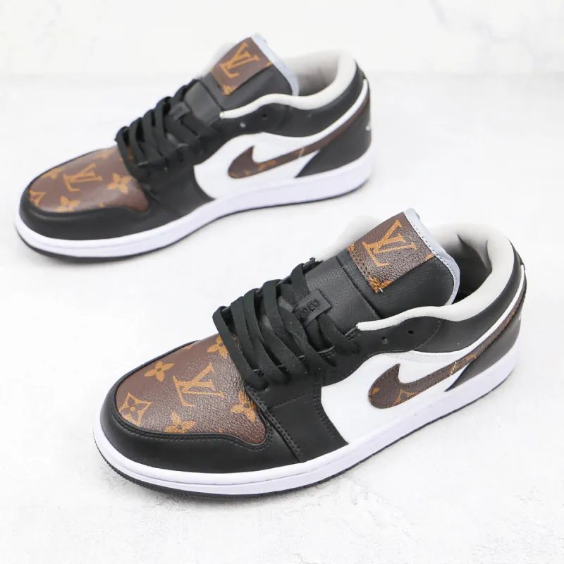 'LV-Inspired' Air Jordan 1 Low (Express shipping offer) sold by Drippy Custom Many