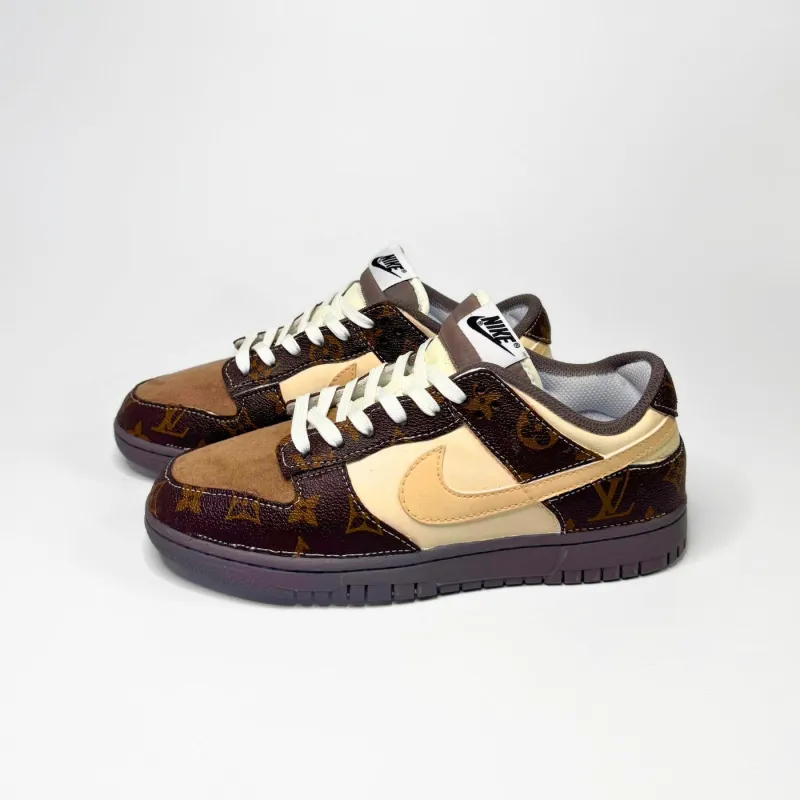 Suede LV Dunk Low sold by Drippy Custom Many