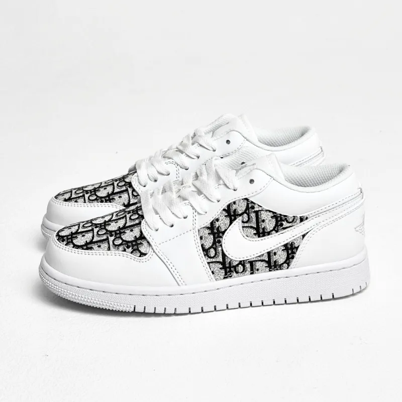 Dior Dream Air Jordan 1 Low made by Drippy Custom Many