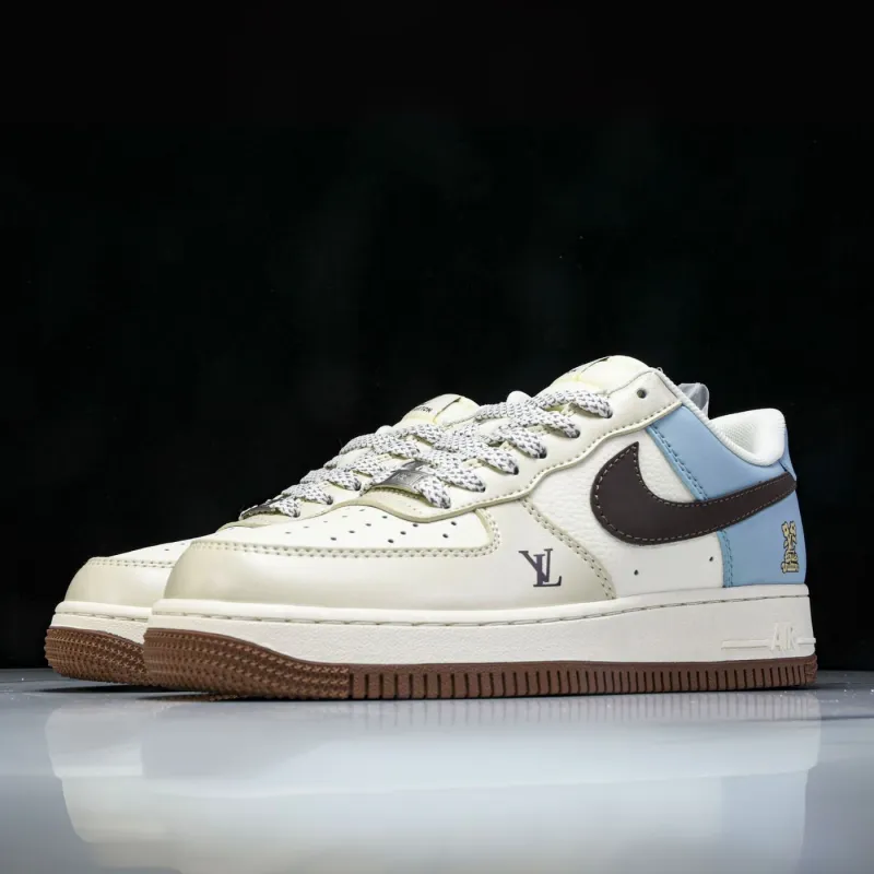 LV Iced Latte Air Force 1 sold by Drippy Custom Many