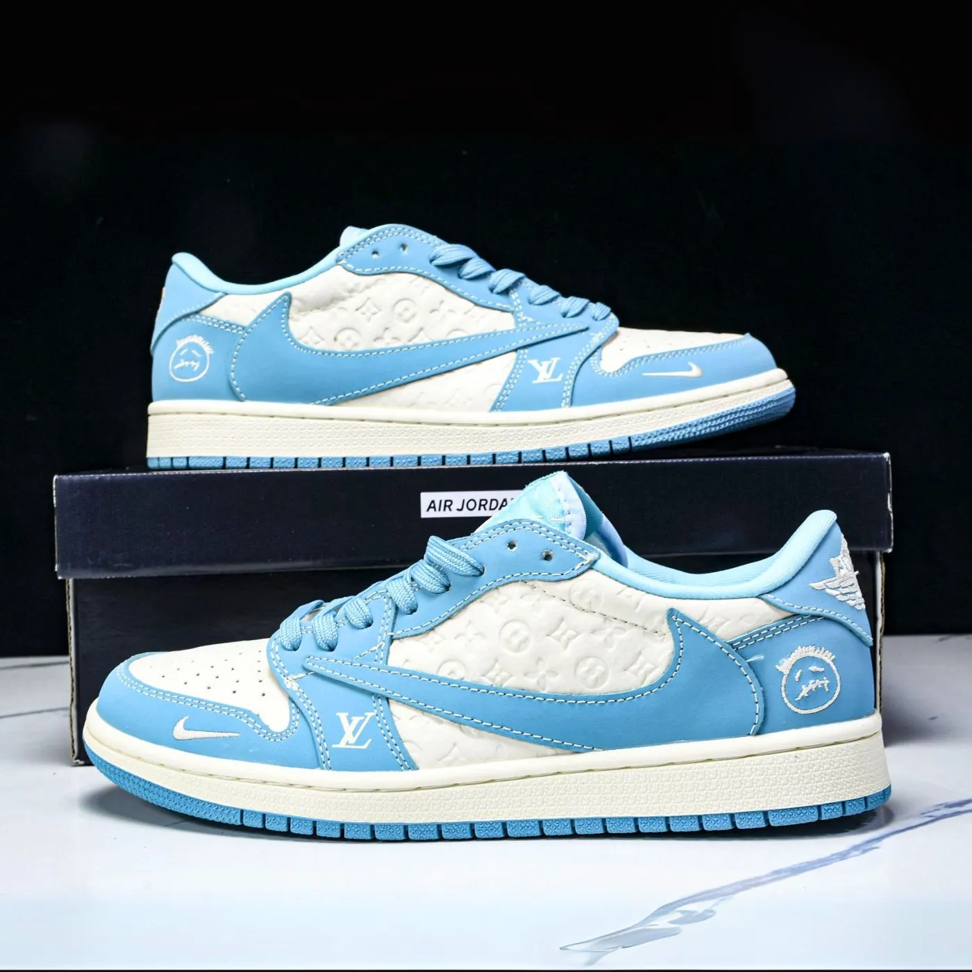 Sky Label LV Air Jordan 1 sold by Drippy Custom Many product image thumbnail 5