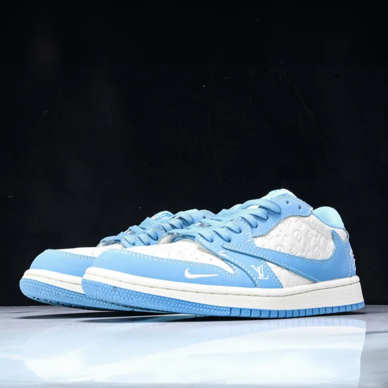 Sky Label LV Air Jordan 1 sold by Drippy Custom Many