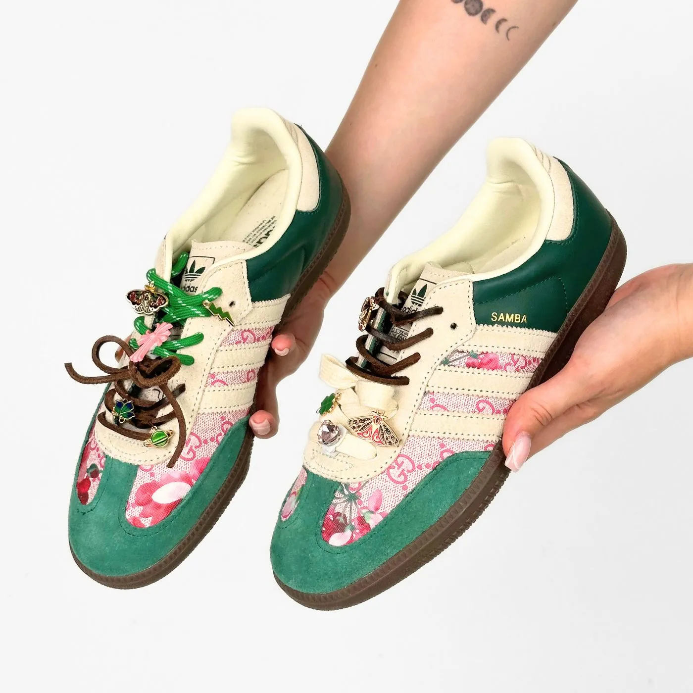 Summer Garden GG Adidas Samba sold by Drippy Custom Many product image thumbnail 4