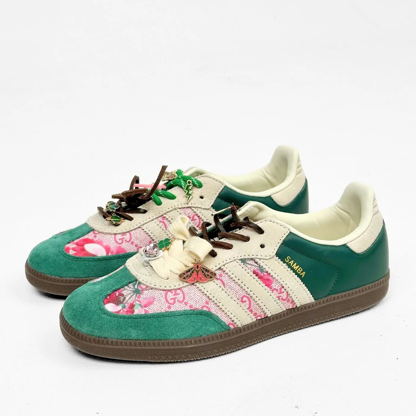 Summer Garden GG Adidas Samba sold by Drippy Custom Many