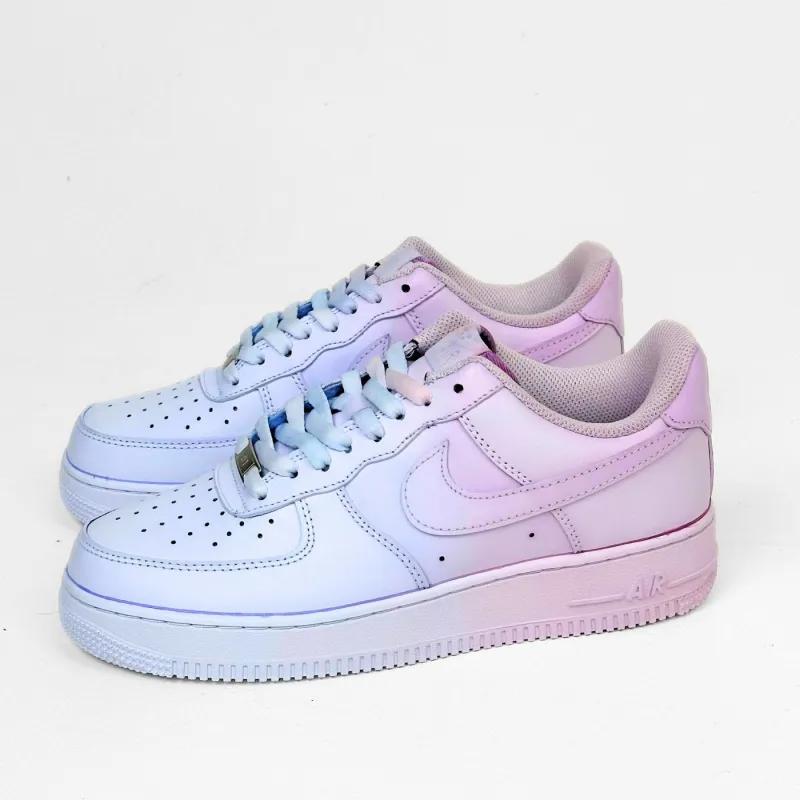 Aurora Fade Air Force 1 sold by Drippy Custom Many