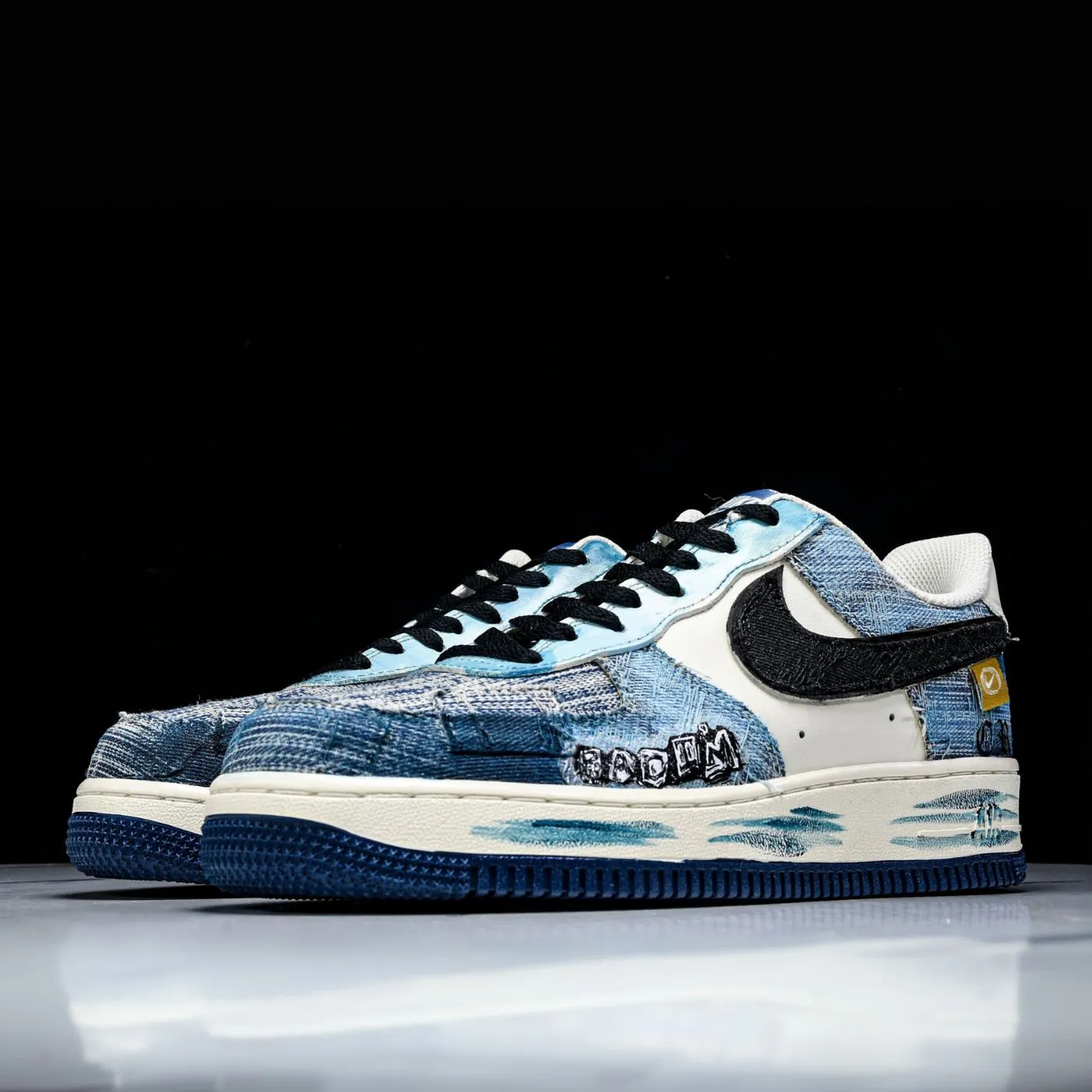 Artic Denim Air Force 1 sold by Drippy Custom Many