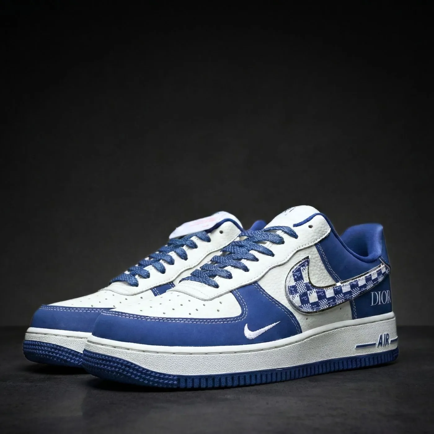 Dior Blue Air Force 1 sold by Drippy Custom Many