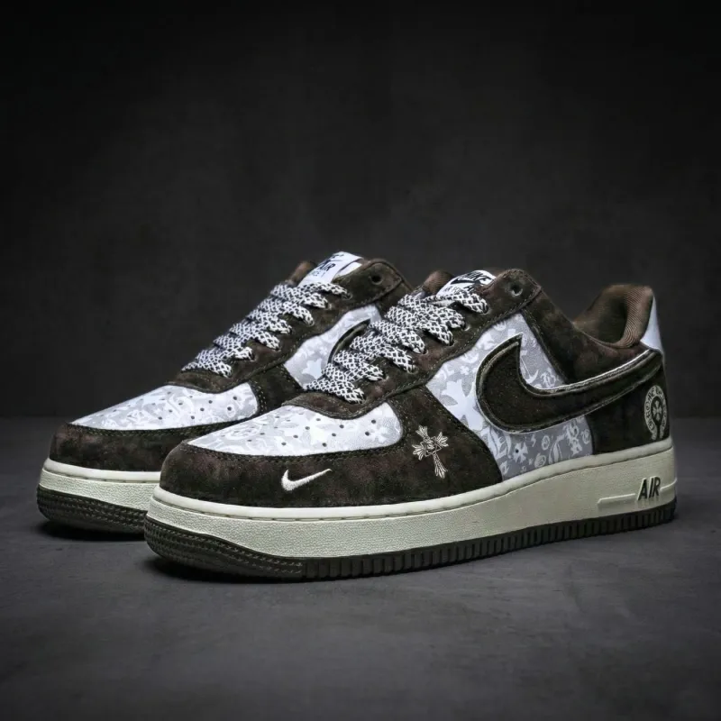 Chrome Hearts Suede Air Force 1 sold by Drippy Custom Many