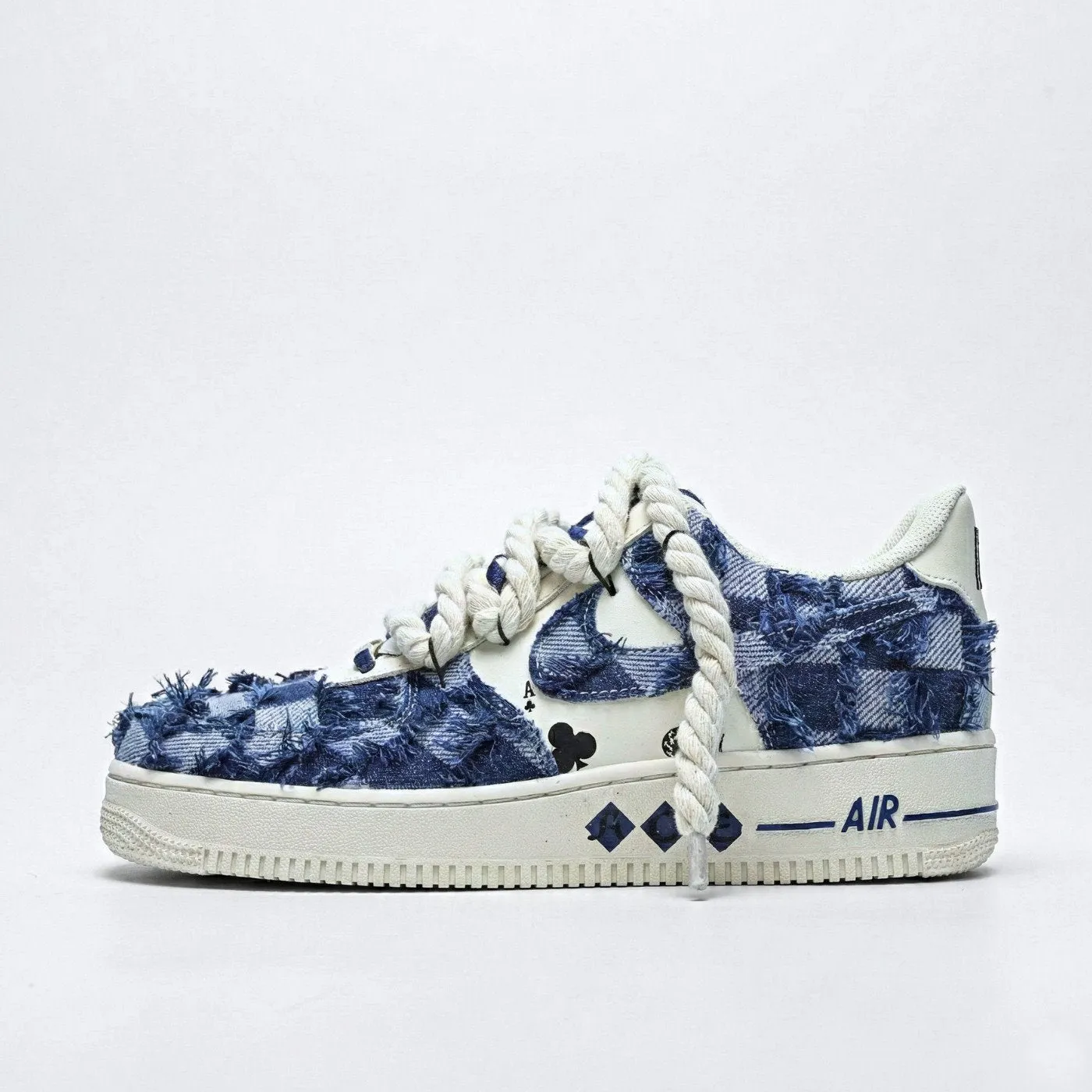 Denim Ace Air Force 1 sold by Drippy Custom Many product image thumbnail 4
