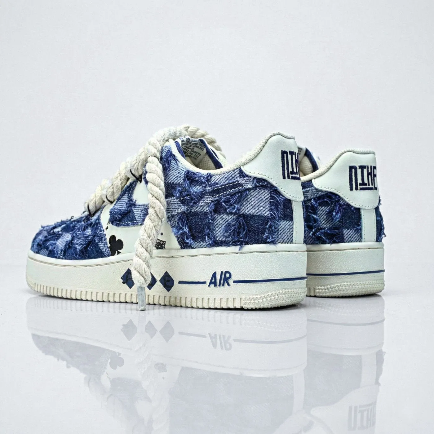 Denim Ace Air Force 1 sold by Drippy Custom Many product image thumbnail 3