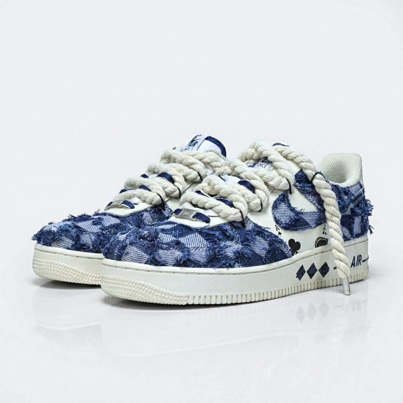 Denim Ace Air Force 1 sold by Drippy Custom Many product image thumbnail 2