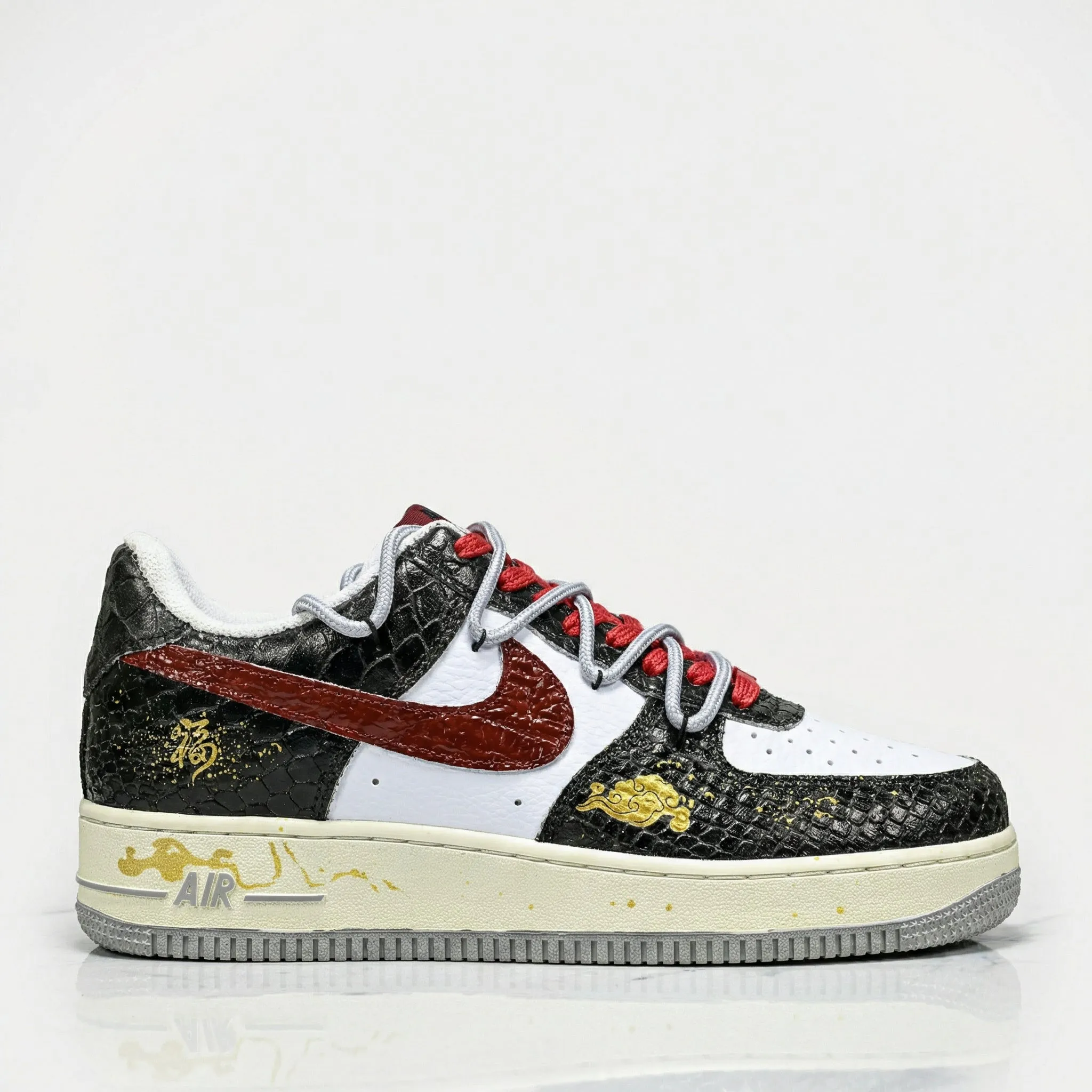 Black Ember Air Force 1 sold by Drippy Custom Many product image thumbnail 2