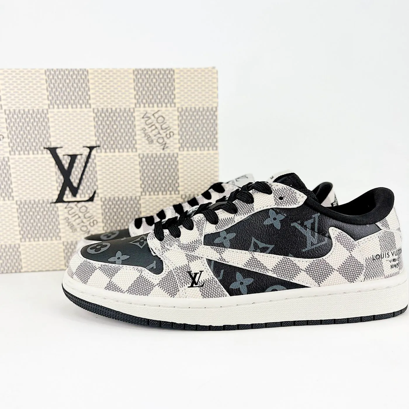Royal Black LV Air Jordan 1 sold by Drippy Custom Many product image thumbnail 3