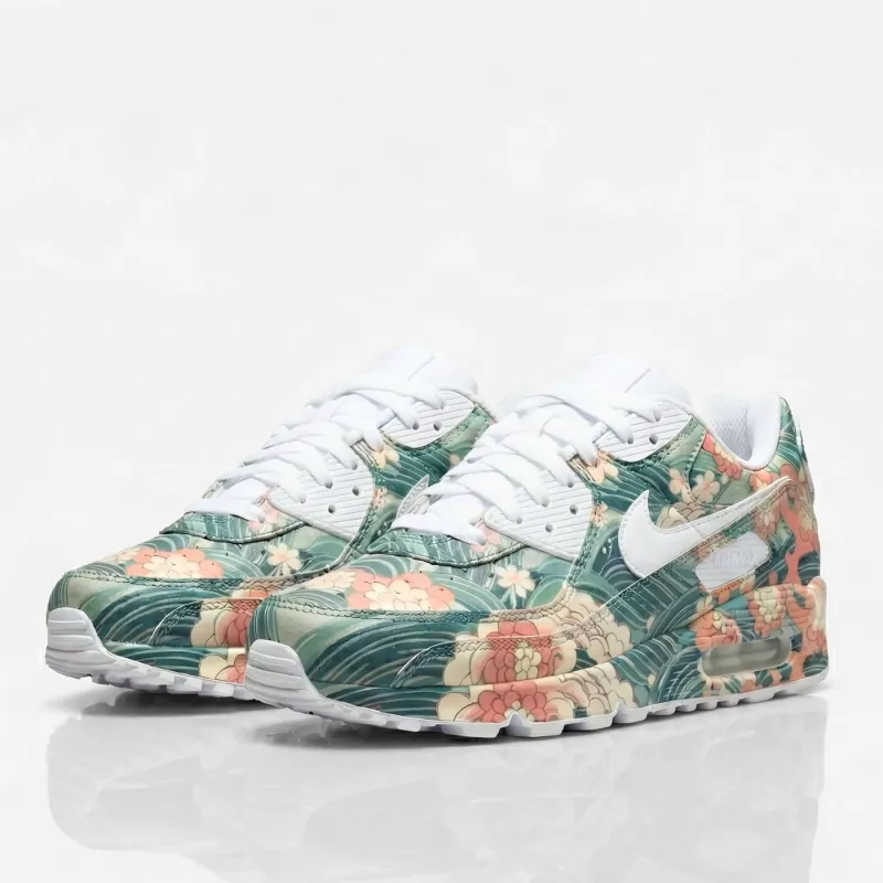 Mizu Bloom Air Max 90 made by Drippy Custom Many
