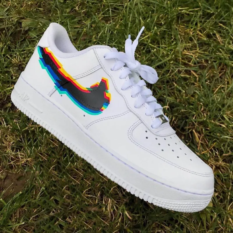 'Glitch' Nike Air Force 1 sold by Drippy Custom Many
