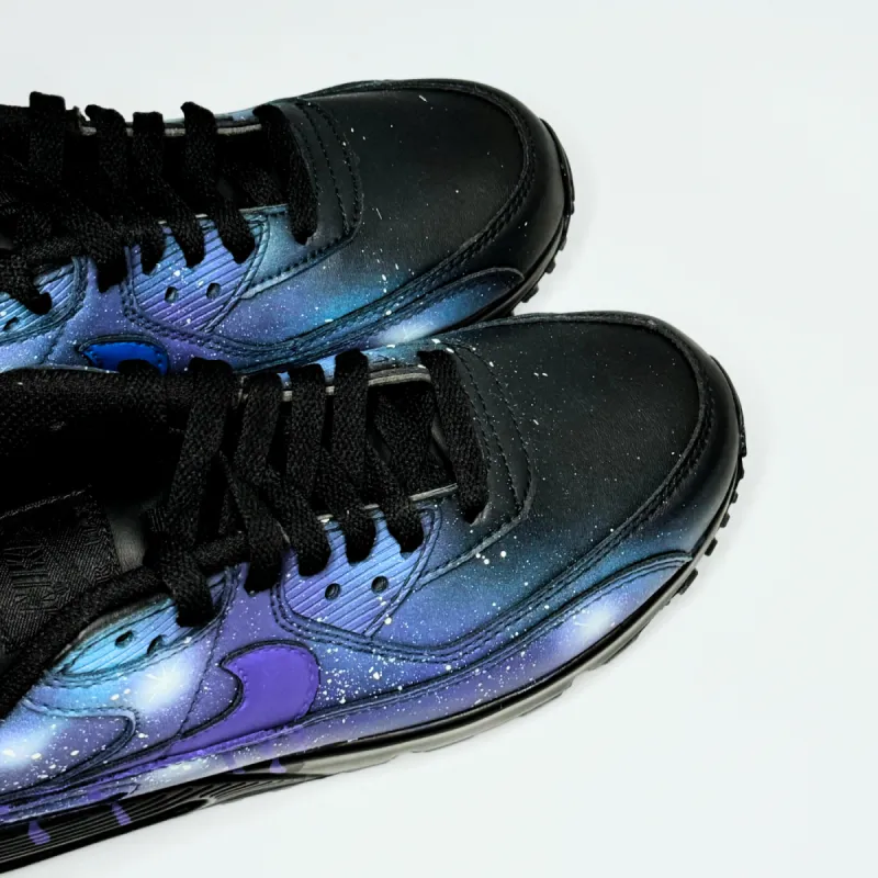 Blue Galaxy Air Max 90 Galaxy Custom Galaxy Nike Air Max 90 Galaxy