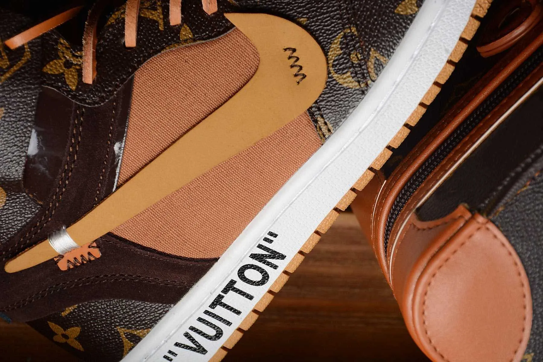 Off-Louis LV Air Jordan 1 sold by Drippy Custom Many product image thumbnail 5