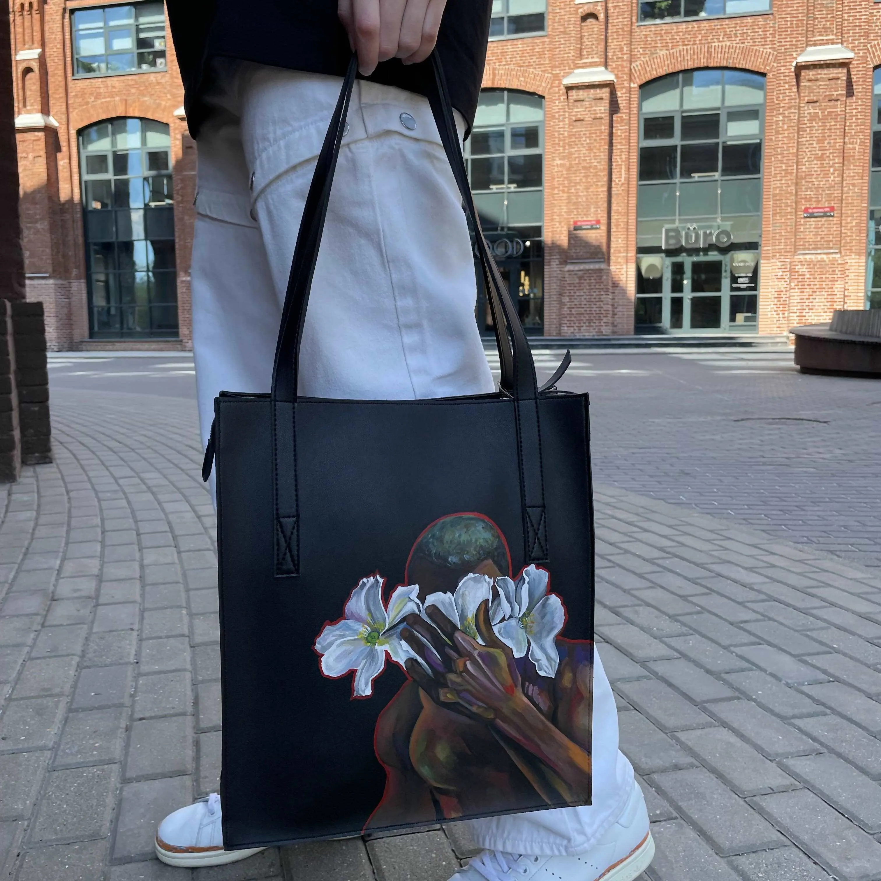 'Hidden treasure' Hand-Painted bag sold by Drippy Custom Many product image thumbnail 2