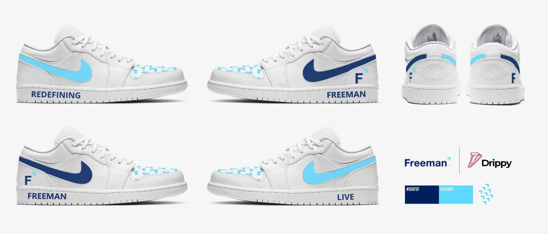 'Freeman' Custom Air Jordan 1 sold by Drippy Custom Many