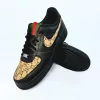 Classic GG Black Air Force 1 sold by Drippy Custom Many