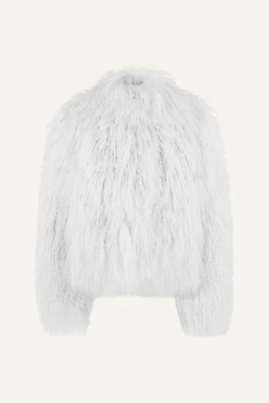 Rochelle Shearling Coat - White (W/S) RRP £600 sold by DUCIE