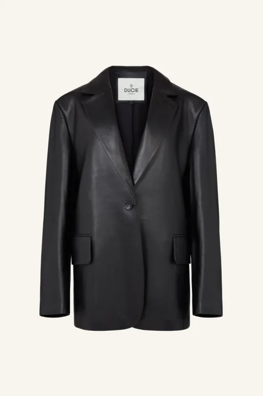 Charlie Oversized Black - Genuine Leather (W/S) RRP £405 sold by DUCIE