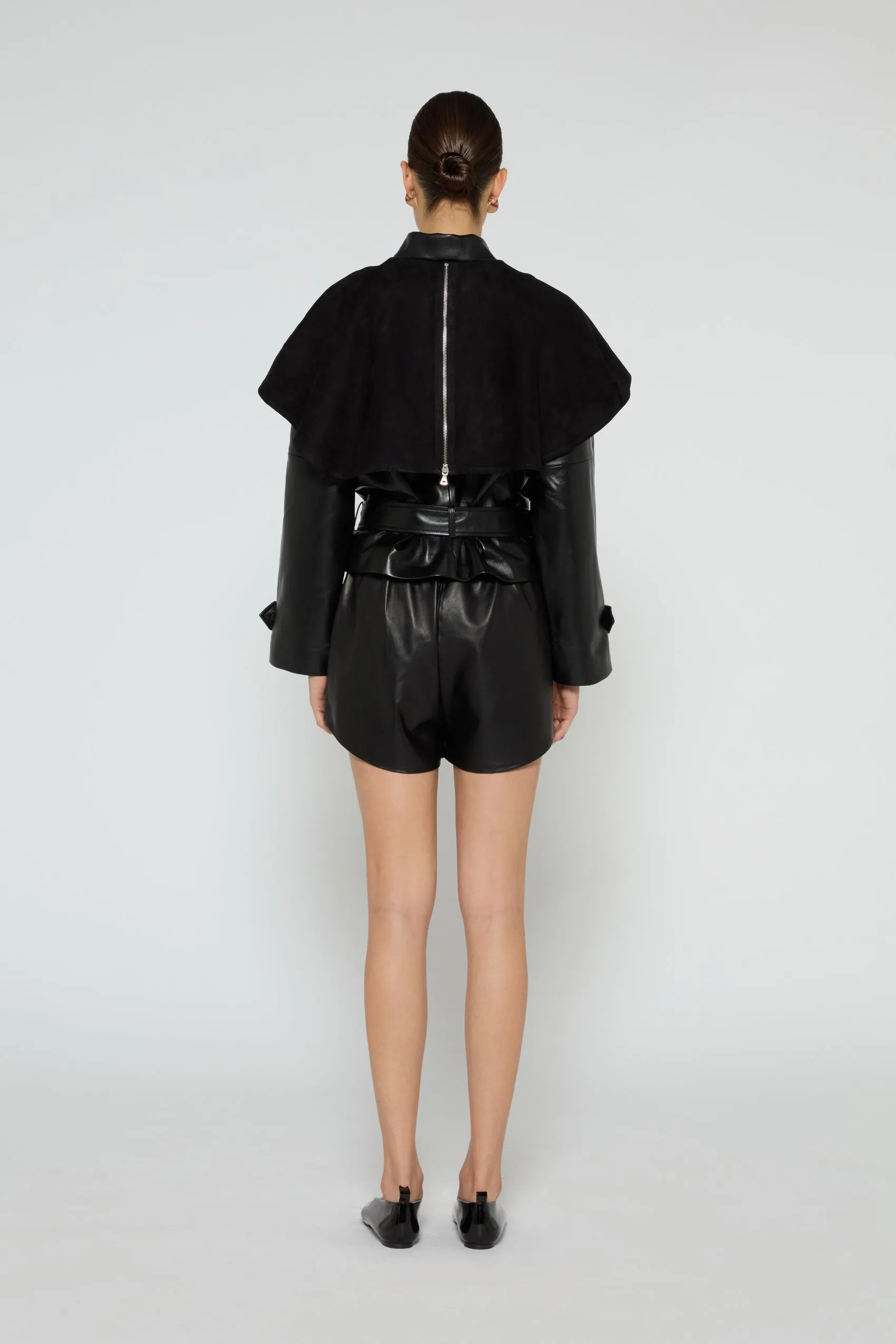 Rose Leather Jacket sold by DUCIE product image thumbnail 4