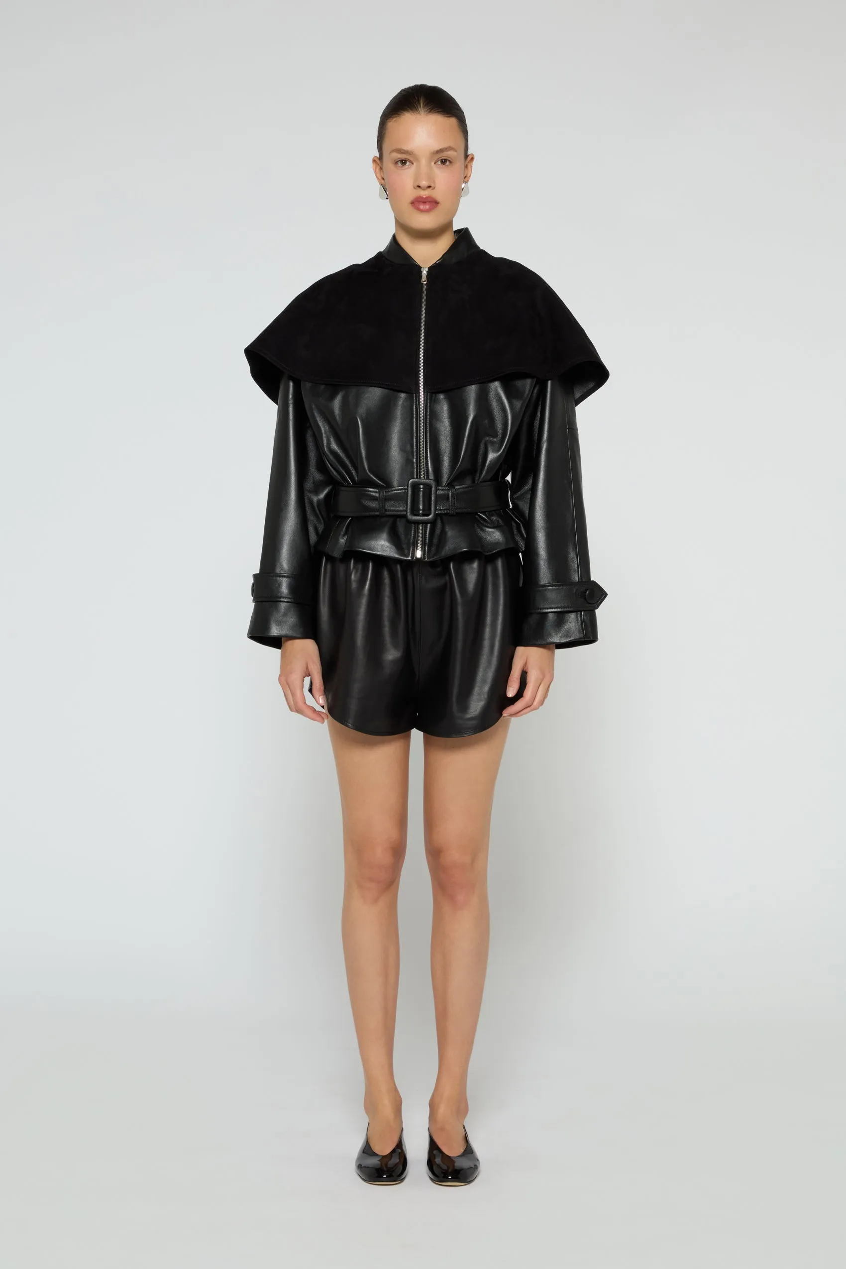 Rose Leather Jacket sold by DUCIE