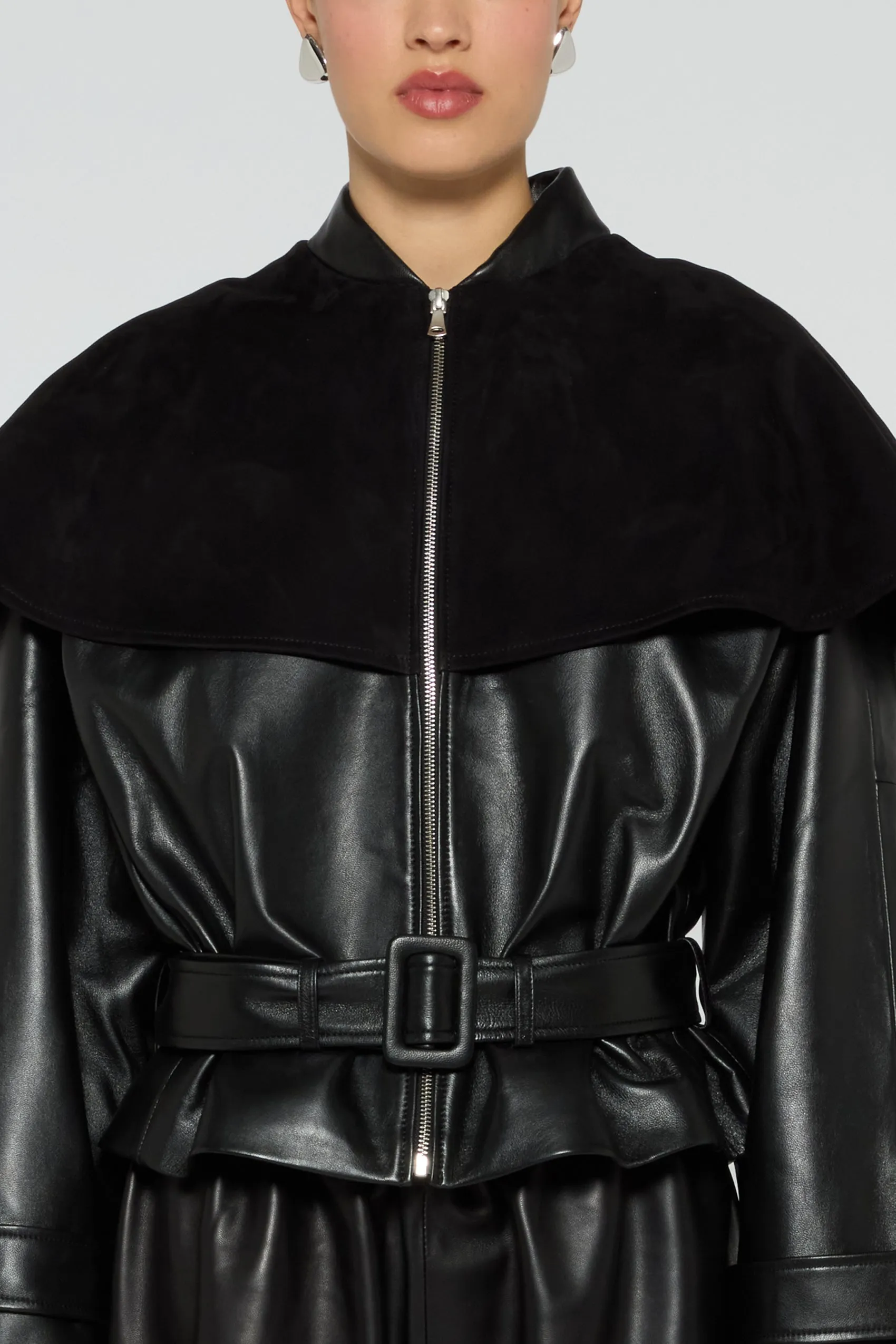 Rose Leather Jacket sold by DUCIE product image thumbnail 5