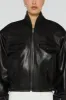 Frankie Leather Bomber sold by DUCIE