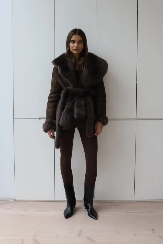 TRISTA SHEARLING COAT sold by DUCIE