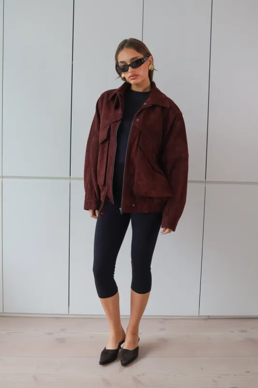 HAZEL SUEDE JACKET sold by DUCIE