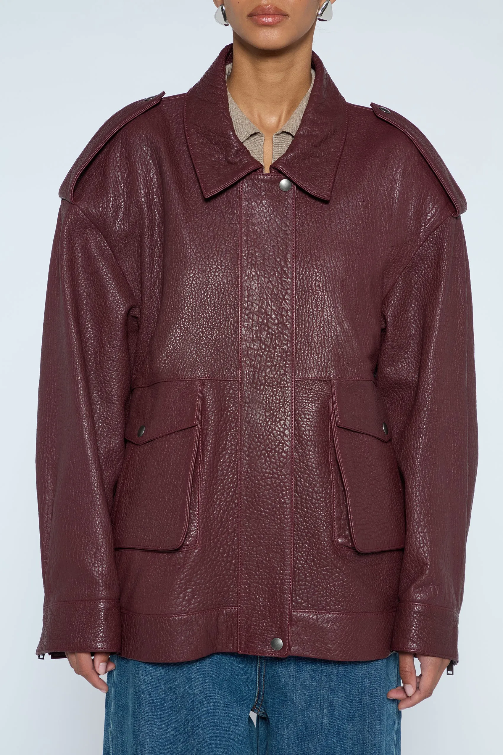 Opal Leather Jacket sold by DUCIE product image thumbnail 2