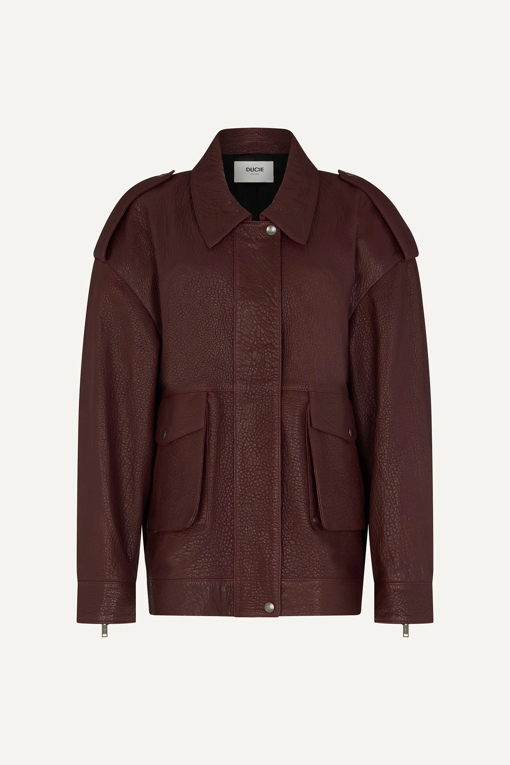 Opal Leather Jacket sold by DUCIE product image thumbnail 5