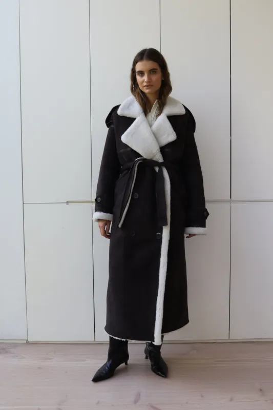 MAEVE SHEARLING COAT sold by DUCIE