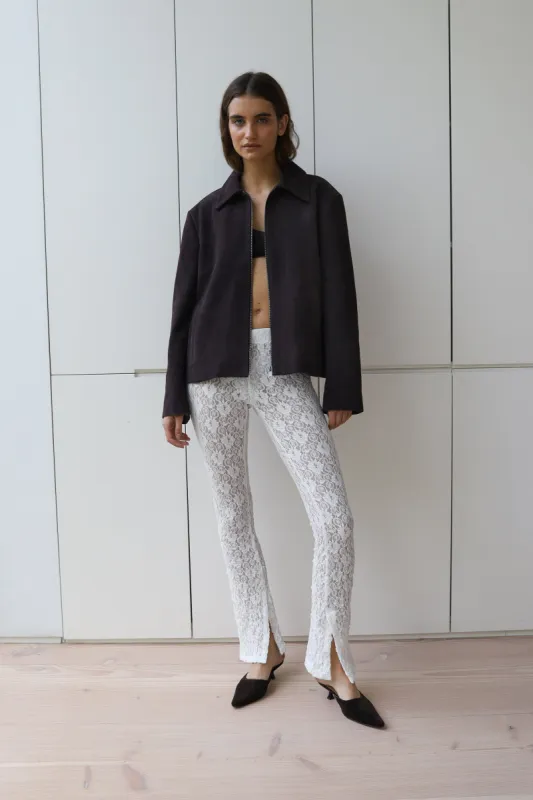 Sophie Suede Jacket made by DUCIE