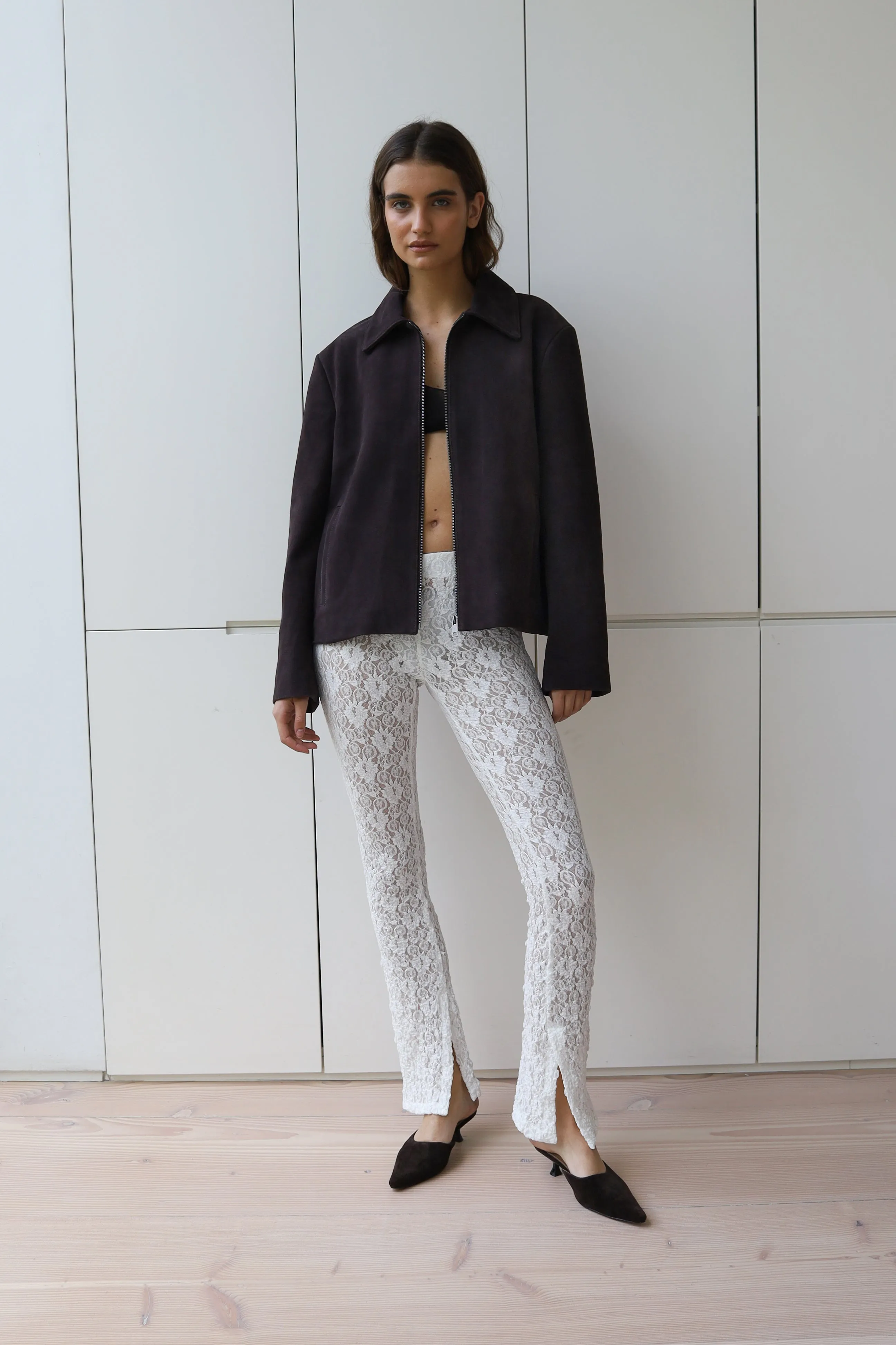 Sophie Suede Jacket sold by DUCIE